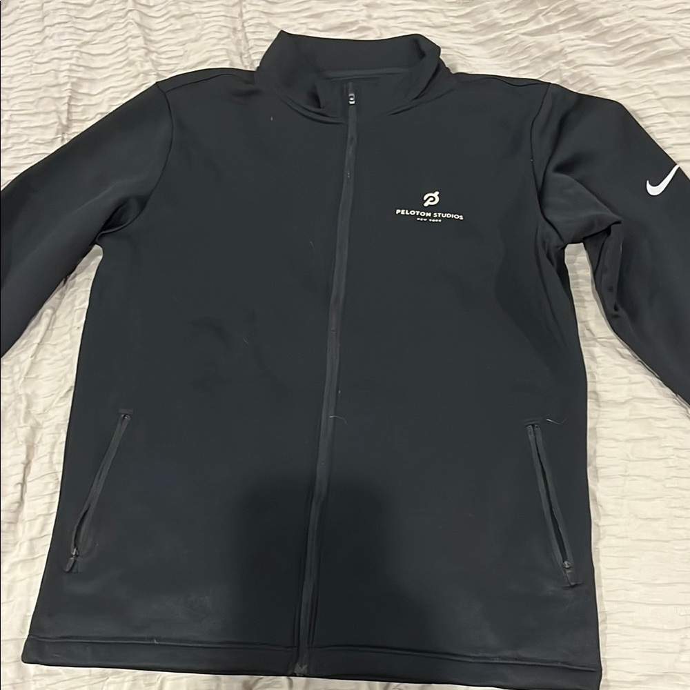 Nike Branded Peloton Studios New York Black Performance Jacket